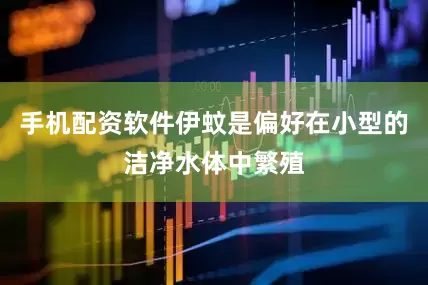 手机配资软件伊蚊是偏好在小型的洁净水体中繁殖
